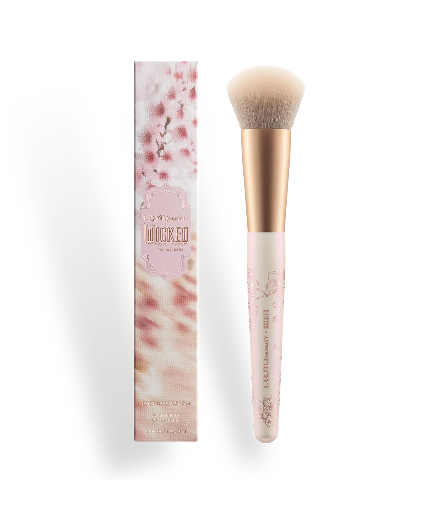 r.e.m. beauty x Wicked: For Good Cherry Blossom Blush Brush