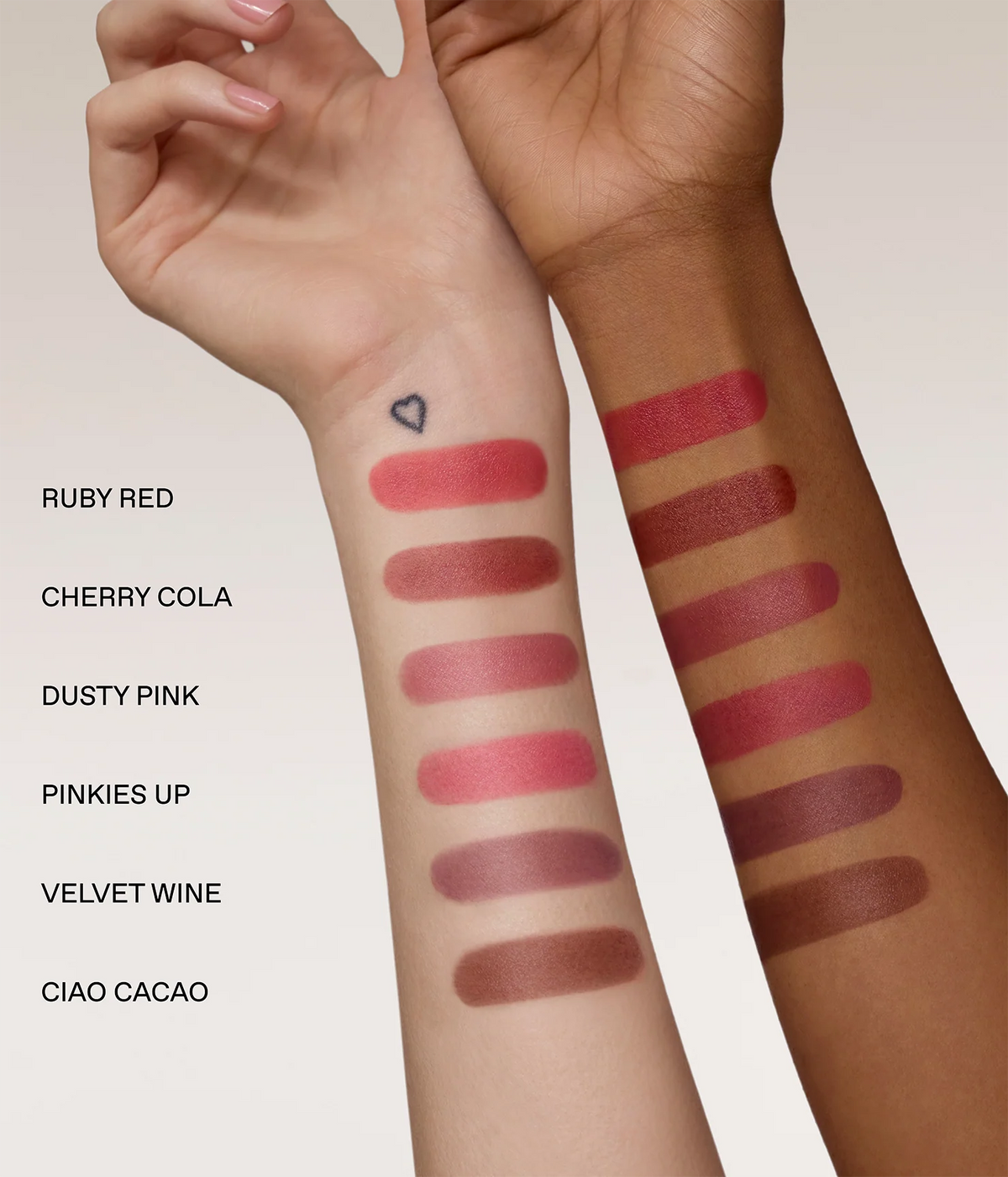 blur butter + hypernova satin matte blush set