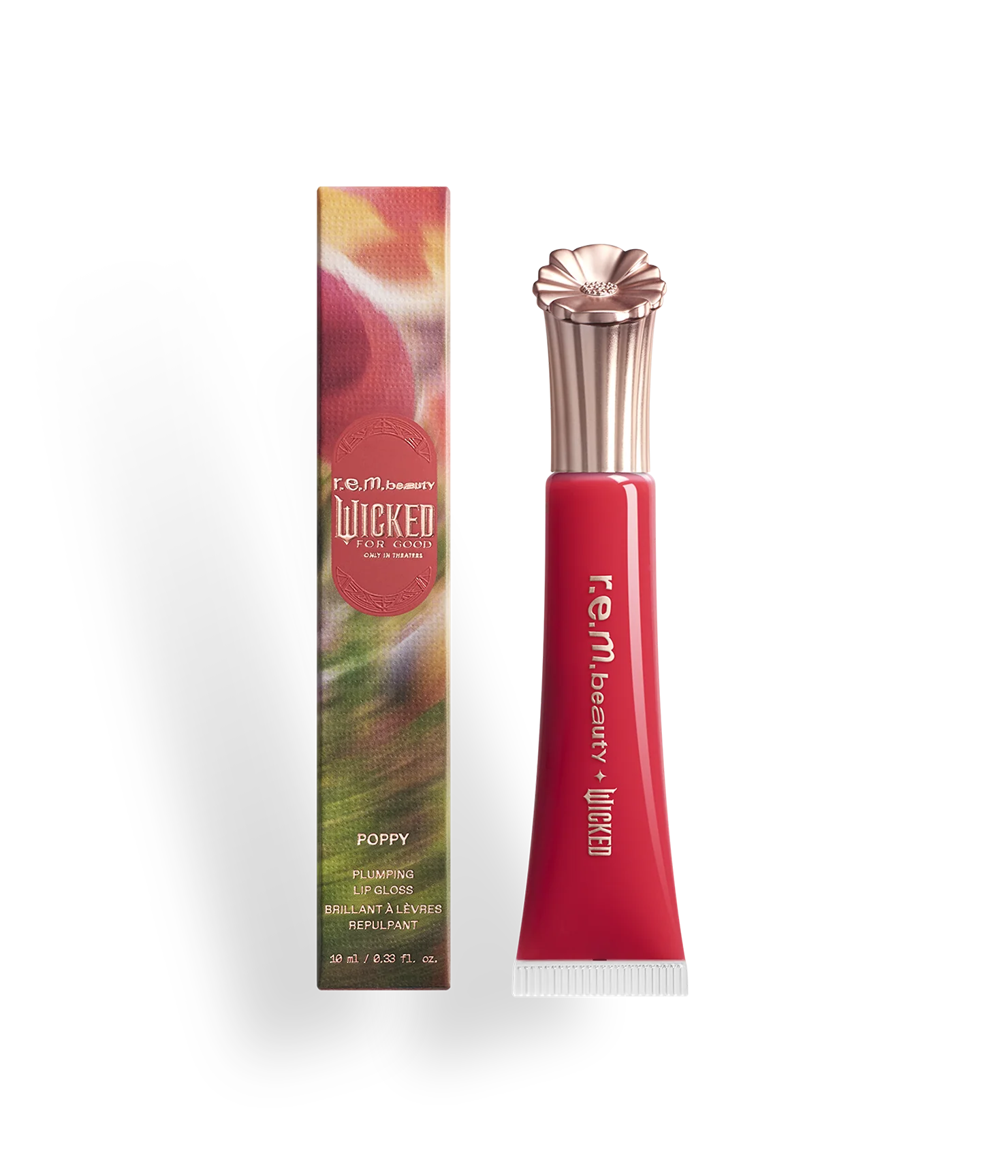 r.e.m. beauty x Wicked: For Good Poppy Plumping Lip Gloss