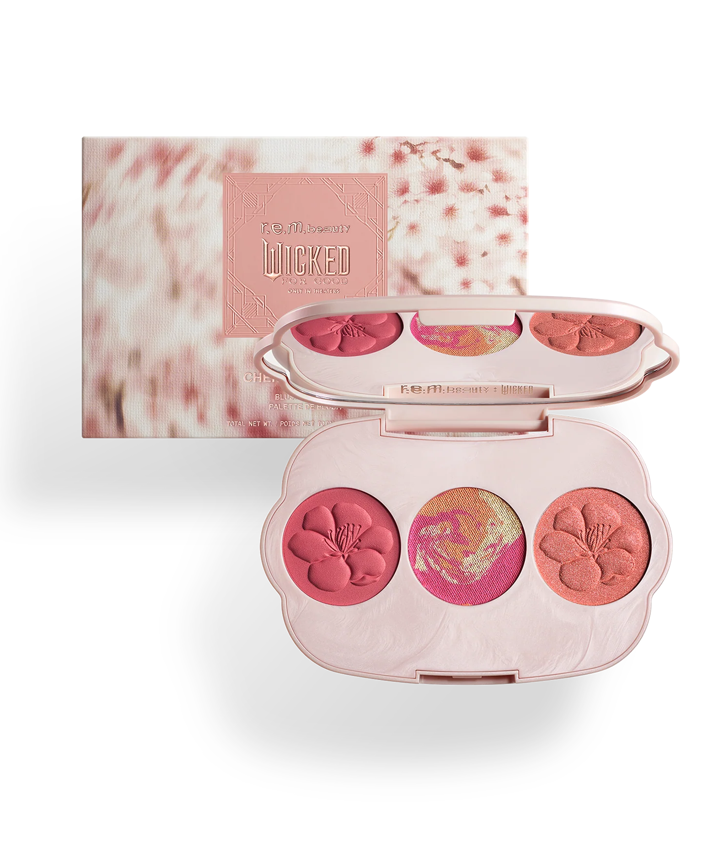 r.e.m. beauty x Wicked: For Good Cherry Blossom Blush Palette
